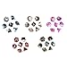 FLASHOWL Polyhedral Dice Set Table Games Dice 5 Sets Dice 5 x 7 with Pouches Die Series D20, D12, D10, D8, D6, D4 DND dice DND RPG MTG Double Colors One Piece, 5 Sets with 5 Colors (35 Pieces)