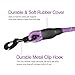 VLDCO 10 FT Strong Dog Leash Extra Heavy Duty Rock Climbing Rope Comfortable Padded Handle Highly Reflective Threads for Small Medium Large Dogs, 1/2 inch Diameter (Purple)