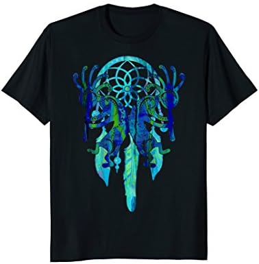 Mens Kokopelli Dreamcatcher Watercolor Painting IV T-Shirt Large Black