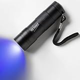 UV Sight's Ultraviolet Black Light Stain & Urine Detector Torch - This Powerful Handheld Ultra Violet Flashlight Is The Best Way to Find That Bad Urine Smell From Your Dog or Cat