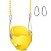Swing Set Stuff Highback Full Bucket with 5.5' Coated Chain & SSS Logo Sticker, Yellow