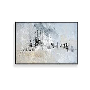 Framed Canvas Wall Art for Living Room, Bedroom Abstract Ink Canvas Prints for Home Decoration Ready to Hanging - 16x24 inches