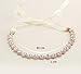 Oriamour Rose Gold Bridal Headpiece Wedding Headband with Crystal and Ribbons Hair Jewelry (Rose Gold)