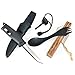 Light My Fire Black Pearl Firestarter CampKit, Includes Swedish FireKnife and FireSteel, Original Spork, and Tinder-on-a-Ropet (FireKnife/Tinder on a Rope & Spork)