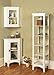 Teamson Home Madison 13 in. x 63 in. Freestanding Wooden Open Linen Tower for Storage Solutions in Bathrooms, Kitchens, Laundry Rooms, Home Offices, White