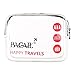 Bagail Clear Travel Toiletry Bag | Quart Sized with Zipper | Airport Airline Compliant Bag | Carry-On Luggage Travel Backpack for Liquids/Bottles One Pack Red