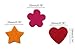 Hyamass 300pcs Multicolor Mini Felt Flower, Heart & Star Embellishments | Non-Fraying Craft Supplies for DIY Decorations, Scrapbooking, Home Decor (Assorted Colors)