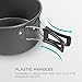 Camping Mess Kit Camping Cookware Pots and Pans For 4 -5 Families, Lightweight Backpacking & Hiking Equipment Outdoor Cooking Utensil, Durable and Compact, 2 Pots, Pan, 5 Bowls, Teakettle, and Platesthumb 3