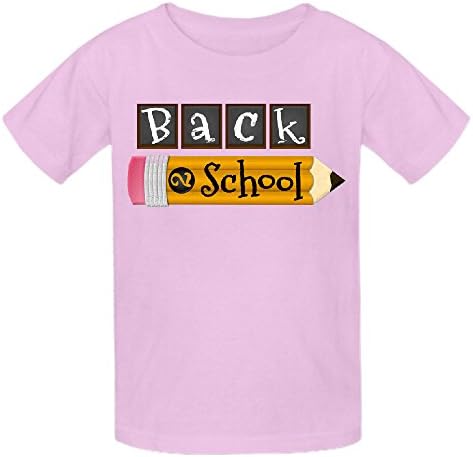 Cutestory Back To School Chirldren Design Cartoon T Shirts Pink