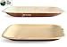 Leafily Palm Leaf Plates - 8 inch Square - Heavy Duty - Elegant - 100% Compostable - Better than Bamboo or Wood - Disposable - Biodegradable - Premium Party Plates - USDA Certified - 22 Count