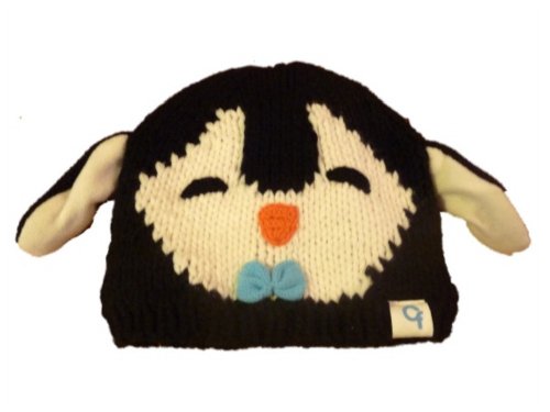 Cold Front Girls Knit Penguin Beanie Character Hat Fleece Lined Stocking Cap