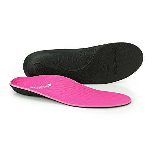 Powerstep Women’s PINNACLE PINK Shoe Insoles, M 5-5.5 / W 7-7.5