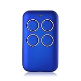 XCSOURCE Universal Gate and Garage Door Remote with Intellicode Security Technology, Controls Up To 4 Garage Door Openers – Compatible with Genie Garage Door Openers 4-Button BLUE