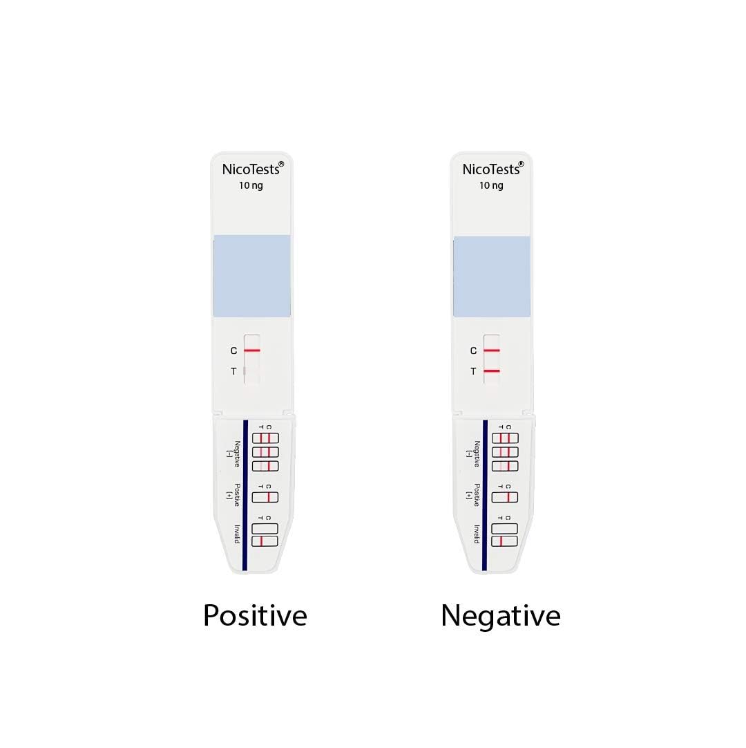 Most Sensitive Available - 10 ng - Nicotine Urine Test: 5 Test Package from NicoTests®