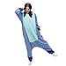 VU ROUL Blue Stitch Onesie Costume for Women Men Adult Halloween Christmas Party Pajamas Sleepwear Small