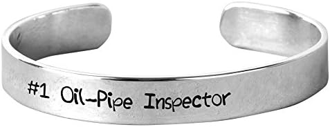 #1 Oilpipe Inspector - Unisex Hand-Stamped Aluminium Bracelet