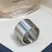 Fashion Month Mens Womens 19mm Wide Stainless Steel Ring Big Cool Band Matte Finish Flat Top Comfort Fit Size 10