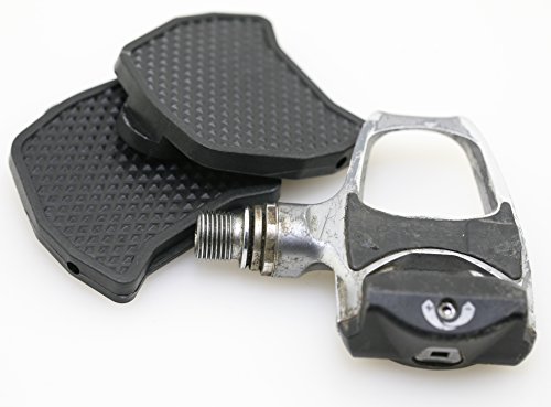 J&L Pedal Plate Platform for Shimano Spd-SL Clipless Road Cleat Adapter (Black)