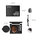 Turelifes Eyebrow Gel Brow Cushion Natural Eyebrow Powder Waterproof with Dark Brown and Light Brown for Perfect Brow