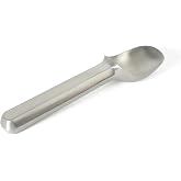 Calphalon Prime Ice Cream Scoop, Stainless Steel Solid Scoop with Pointed Tip for Easy Scooping, Ice Cream Serving Tool for Gelato &amp; Frozen Desserts, Weighted Handle for Control