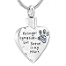 memorial jewelry No Longer by My Side,But Forever in My Heart Carved Locket Cremation Urn Necklace for Pet Dog Cats(Light Blue)