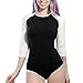 Littleforbig Adult Baby Diaper Lover ABDL Snap Crotch Romper Onesie - Baseball Reglan Sleeves, Black, Medium