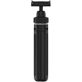 YUNJITONN Magnetic Quick Release Extension Rod Compatible with DJI Osmo Action 5 Pro/4/3/360, Extendable Selfie Stick Tripod, Black, Portable Vlog Monopod with Non-Slip Grip