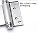 Ranbo Commercial Grade 304 Stainless Steel Ball Bearing Heavy Duty Double Action Spring Loaded Door Swing gate Hinge for Saloon Western Bar Pub Swinging Café Doors 3 x 5 inch(Pack of 2)