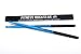 Original High-Grade Plastic FITNESS ROCKSTAR DRUMSTICKS™ for Fitness, Aerobic Classes, Workouts, Exercises, Cardio Drumming + ANTI-SLIP Handles, Blue Pair