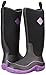 Muck Boots Hale Multi-Season Women's Rubber Boot, Black/Purple, 6 M US