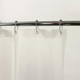 HKD-Designs Clawfoot Tub Shower Curtain Extra Wide Low Odor 180x70 Inches White or Frost (Frost)