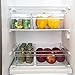 BINO | Plastic Storage Bins, Medium | THE HANDLER COLLECTION | Multipurpose Organizer Bins | Kitchen Pantry Organizers and Storage | Clear Containers for Organizing Home | Freezer Organizer
