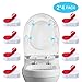 Toilet Seat Bumper Toilet Replacement Bumper Kit with Strong Adhesive Used for Home, Hotel, Hospital by Reachno, 8 Pieces