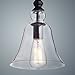 CLAXY Ecopower Vintage Hanging Big Bell Glass Shade Ceiling Light- 1 Light