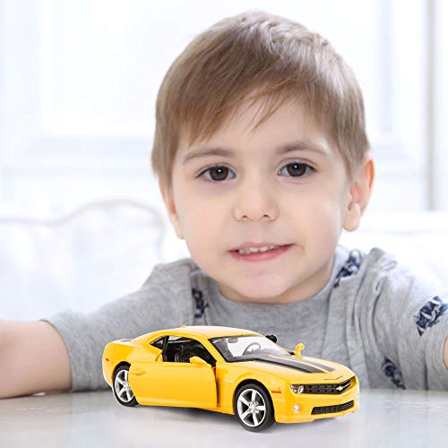 TGRCM-CZ 1:36 Scale Chevrolet Camaro Car Model Kits to Build for Kids,Alloy Pull Back Vehicles Toy Car for Toddlers Kids Boys Girls Gift - Thumbnail 6