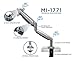 Mount-It! Single Monitor Arm Desk Mount | Gas Spring Monitor Arm | Full Motion Articulating Height Adjustable | Fits 21 22 23 24 27 30 32 Inch VESA Compatible Computer Screen | Clamp and Grommet Base