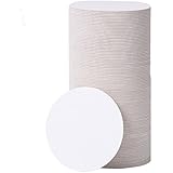 BAR DUDES Paper Coasters 100 Pack - 3.5 inch Round Cardboard Coasters - Disposable Crafting Blanks - White Circles - Coasters