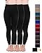 Homma 3 Pack Extra-Thick French Terry Thermal Leggings (Small/Medium, Black x3)