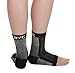 Bcurb Ankle Sleeve (2 Pair) Plantar Fasciitis for Men Women Foot Heel Arch Support Ankle Compression Socks Reduce Swelling Joint Pain Injury Recovery Achilles Tendon (Black & White, Large/X-Large)