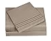 HC COLLECTION 1800 Series Microfiber Sheet & Pillow Case Set(King, Taupe)