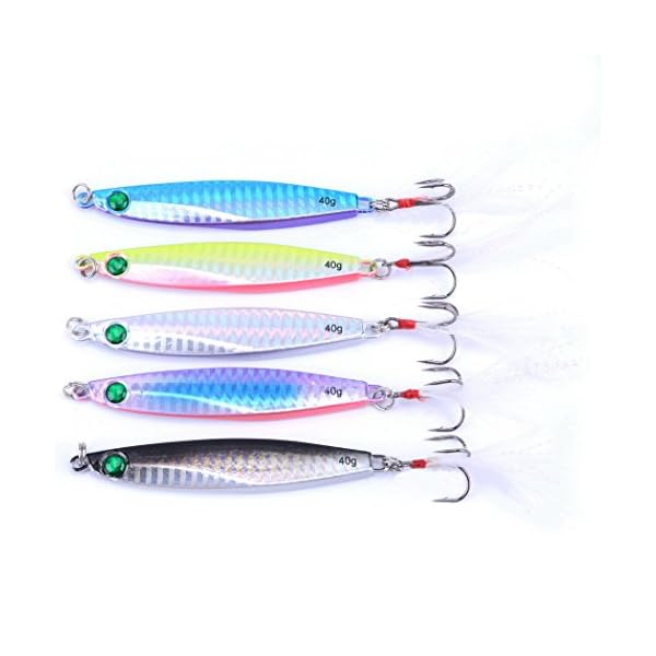 Aorace-5pcslot-87cm-40g-fishing-metal-lure-Lead-Fish-hook-with-feather-Crankbaits-Bass