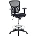 Modway Articulate Drafting Chair - Reception Desk Chair - Drafting Table Chair in Black