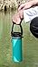 Hydro Flask Paracord Handle Holder, Glink General Hydro Flask Nalgene CamelBak for Wide Mouth Water Bottle  Carrier, Strap Cord with Safety Ring and Carabine - Green/Black