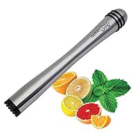 Native Spring Drink Muddler Stainless Steel Mojito Bar Tool with Nylon Tip