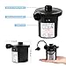 Deeplee USB Air Mattress Pump, Rechargeable Air Pump Quick Fill Electric Air Pump Inflator Deflator Pump for Inflable Boat Inflated Toy,3 Nozzle