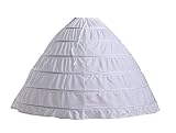 Kmformals Women's Petticoats Wedding Dresses Gown Six Hoops Large Underskirt Slips