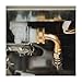 Everflow Supplies 28748-NL Stainless Steel Dishwasher Supply Line with Swivel Elbow and with 3/8