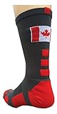 Canada Flag Baseline Crew Socks