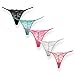 Ayaya Sexy Lace Lingerie T-back Thongs Pack of 5 (M, Muti-color)