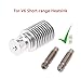 WINSINN 3D Printer Heatsink, Compatible with V6 J-Head Extruder Hotend Bowden - Short Heat Sink Aluminum M6 for 1.75mm Close Range (Pack of 3Pcs)